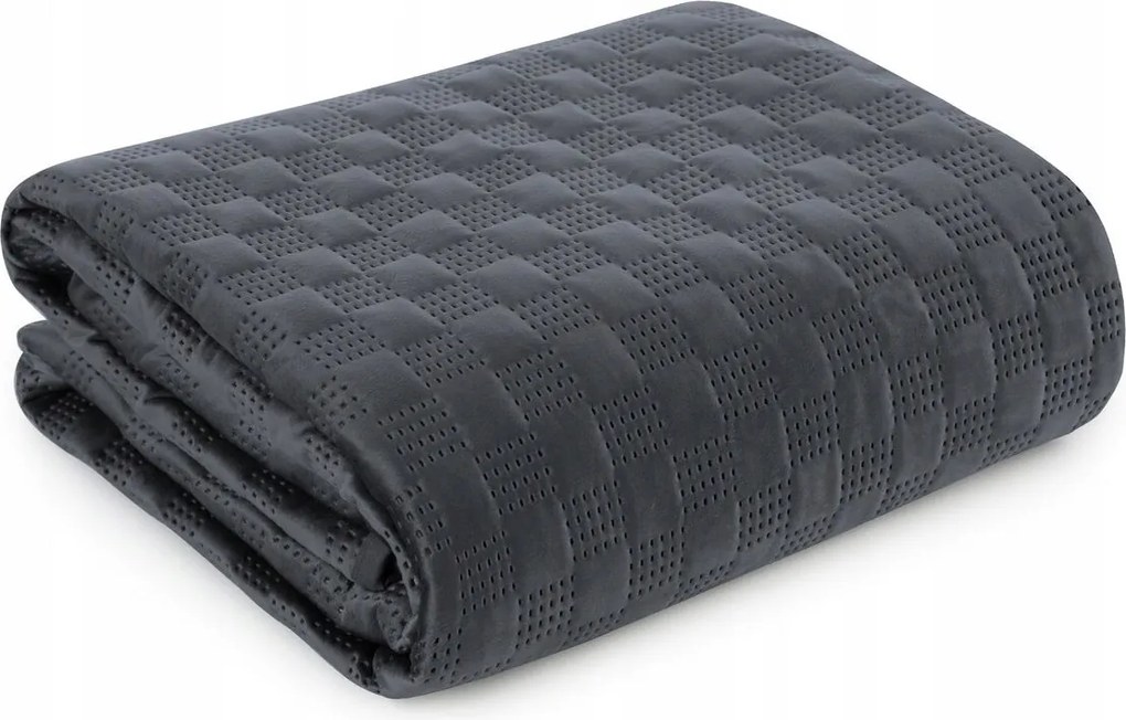 Ágytakaró Sofia 200x220 cm sötétkék bársony Eurofirany