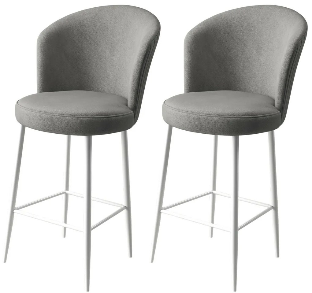Fora Grey and White bárszék szett, 2 db, 2 db