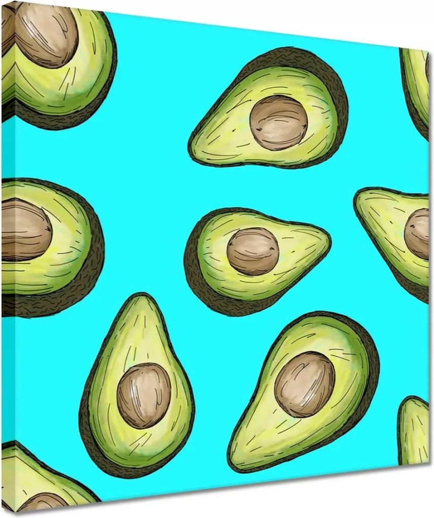 Vászonkép 30x30 Avokádó Gyümölcs Natu mag