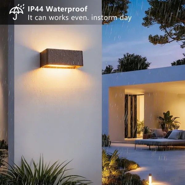 Brilagi - LED Kültéri fali lámpatest DONNANI LED/7W/230V 20 cm barna IP44