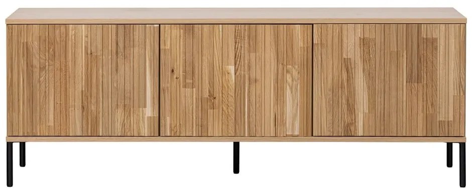 Natúr színű TV-állvány tölgyfa dekorral 150x56x44 cm Gravure – WOOOD