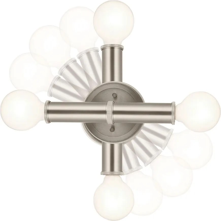 Quintiesse klasszikus fali lámpa torche nikkel elsqn-torche-2w-bn IP44