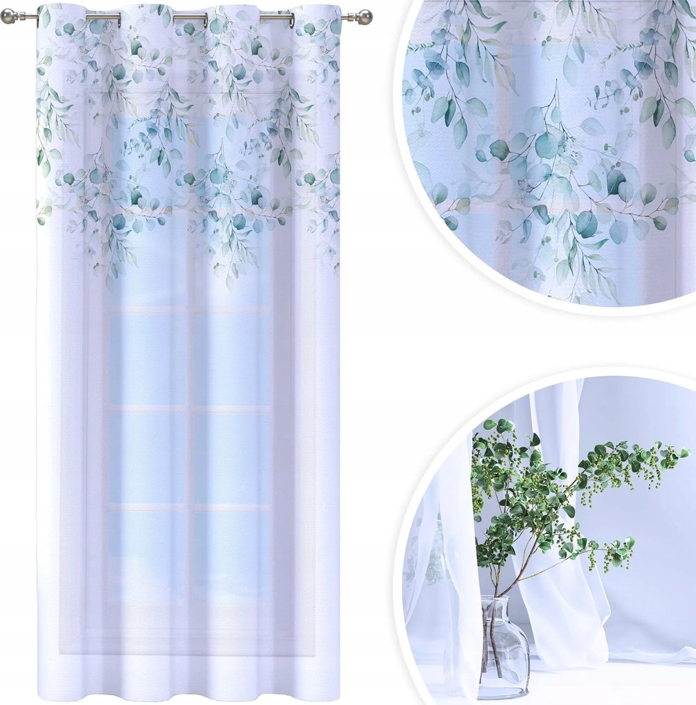 Függöny Kész 140x250 Fátyol Színezett Mintás 073