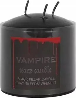 Fekete Vámpírkönny Gyertya 7,5 cm