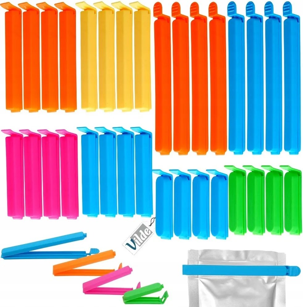 32x Fűszertasak csomagzáró csipeszek fűszertasakokhoz