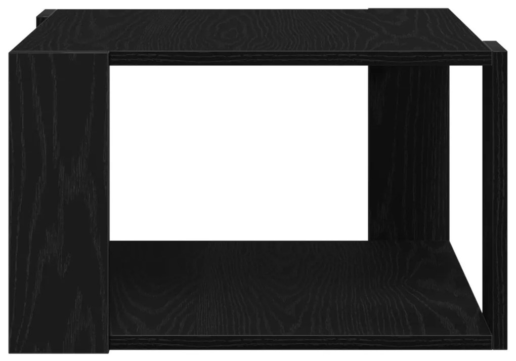 Fekete tölgy Kávézóasztal 85x55x31 cm Műanyag