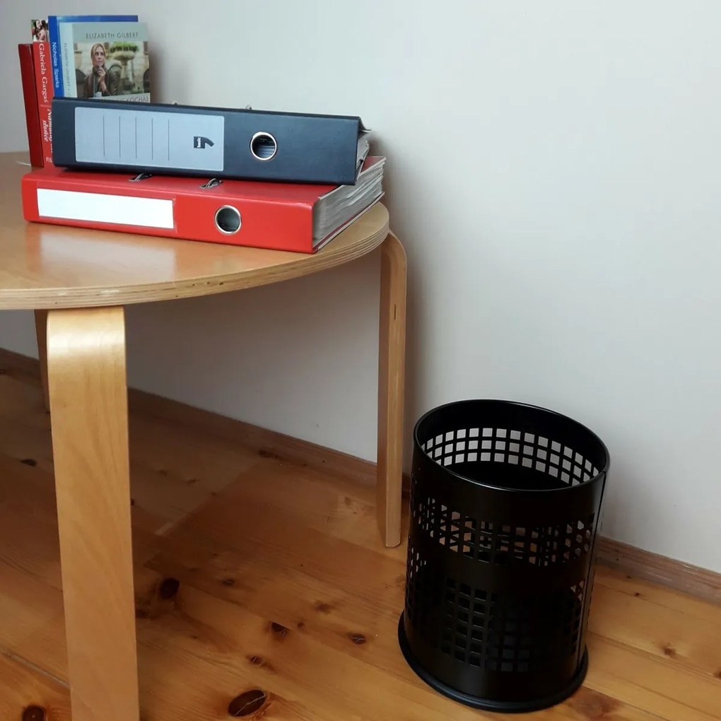 Alda Officer perforált szemetes 7 l, fekete, 7 l