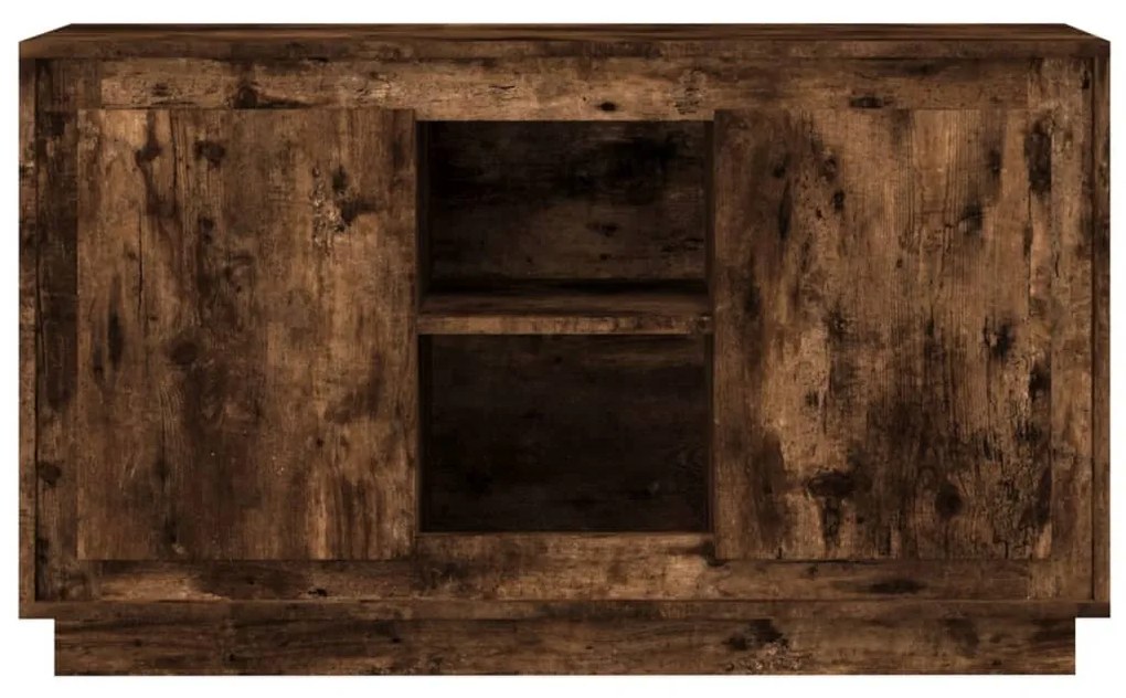 füstös tölgy színű szerelt fa tálalószekrény 102x35x60 cm