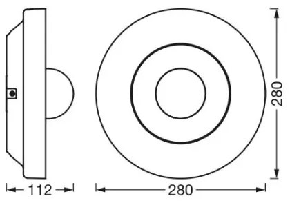 Ledvance - LED Kültéri lámpa érzékelővel és kamerával LED/22W/230V IP44 Wi-Fi
