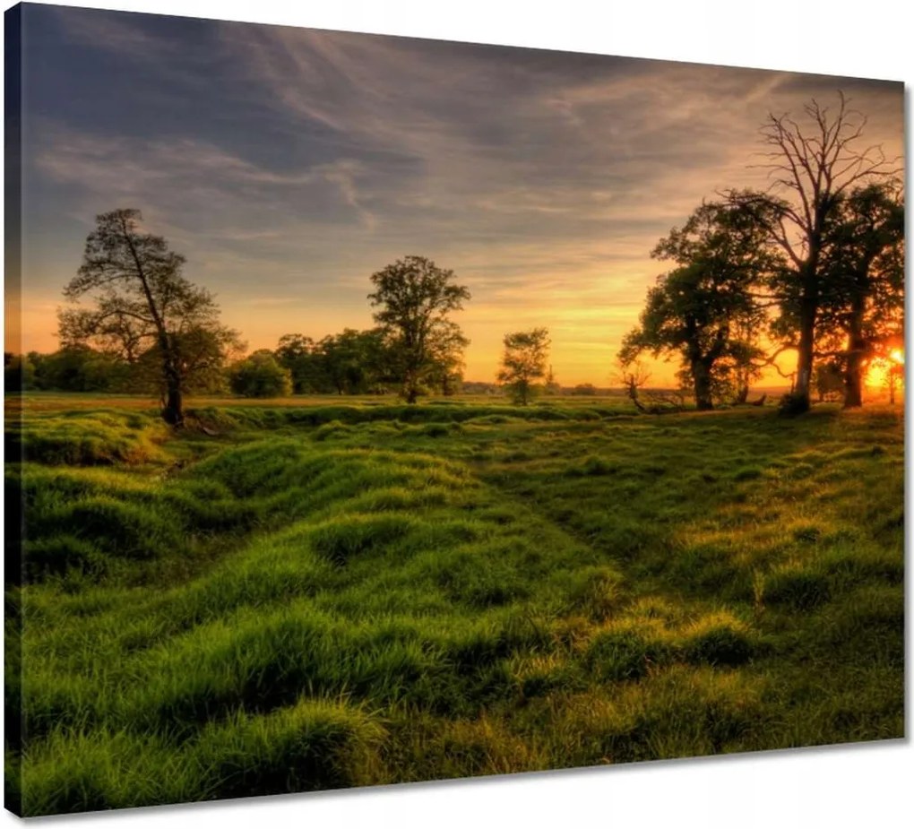 Vászonkép 50x40 Naplemente a croissant-ban