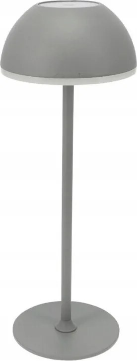 Fém Asztali Lámpa Szürke 30X10X10CM, Állítható Fényerővel És Újratölthető Akkumulátorral