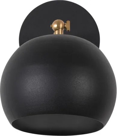 Sivani MR-709 fekete fém falilámpa