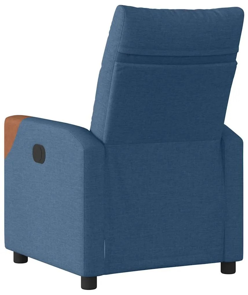 kék szövet dönthető fotel