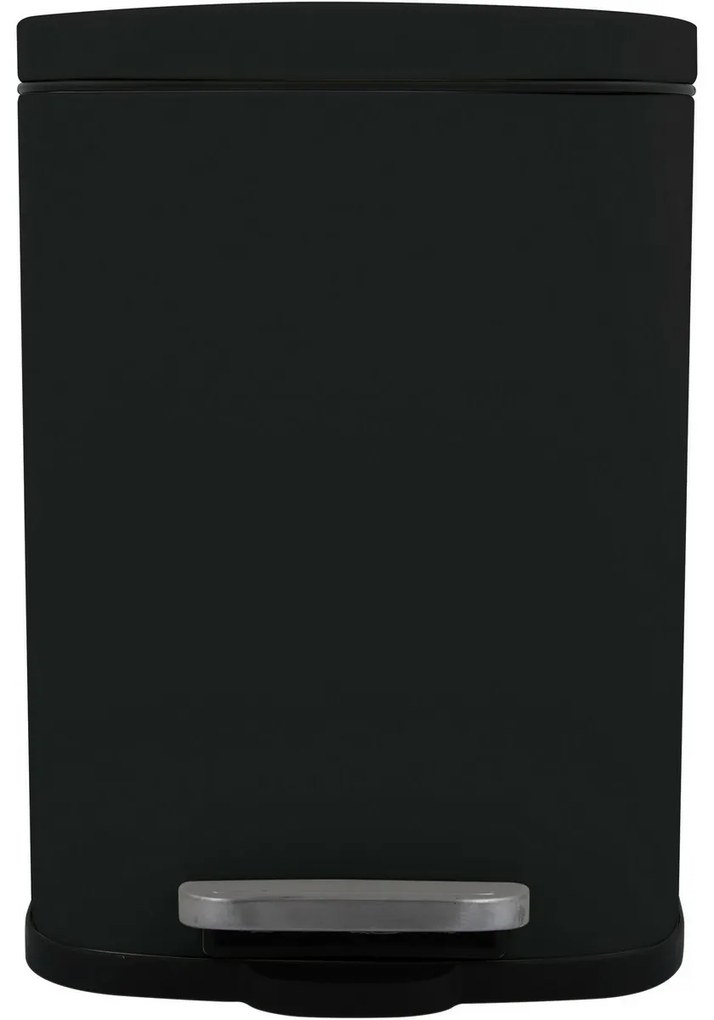 Spirella Pedálos szemetes soft-close Akira 12 l, matt fekete, 12 l