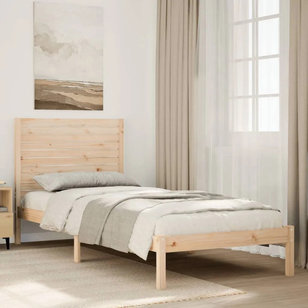 tömör fa extra hosszú ágykeret matrac nélkül 90 x 220 cm