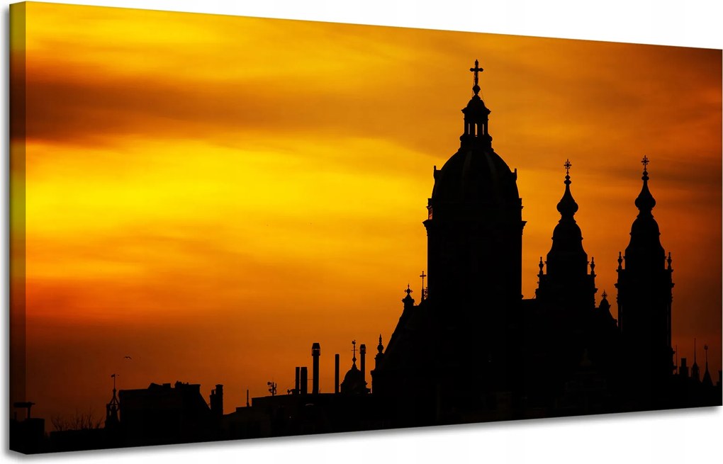 Vászonkép Építészet Naplemente 120X60