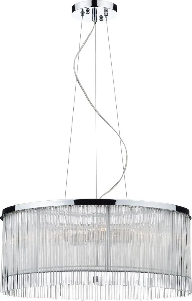 Dar lighting glamour modern függeszték japan csiszolt króm átlátszó darjap032