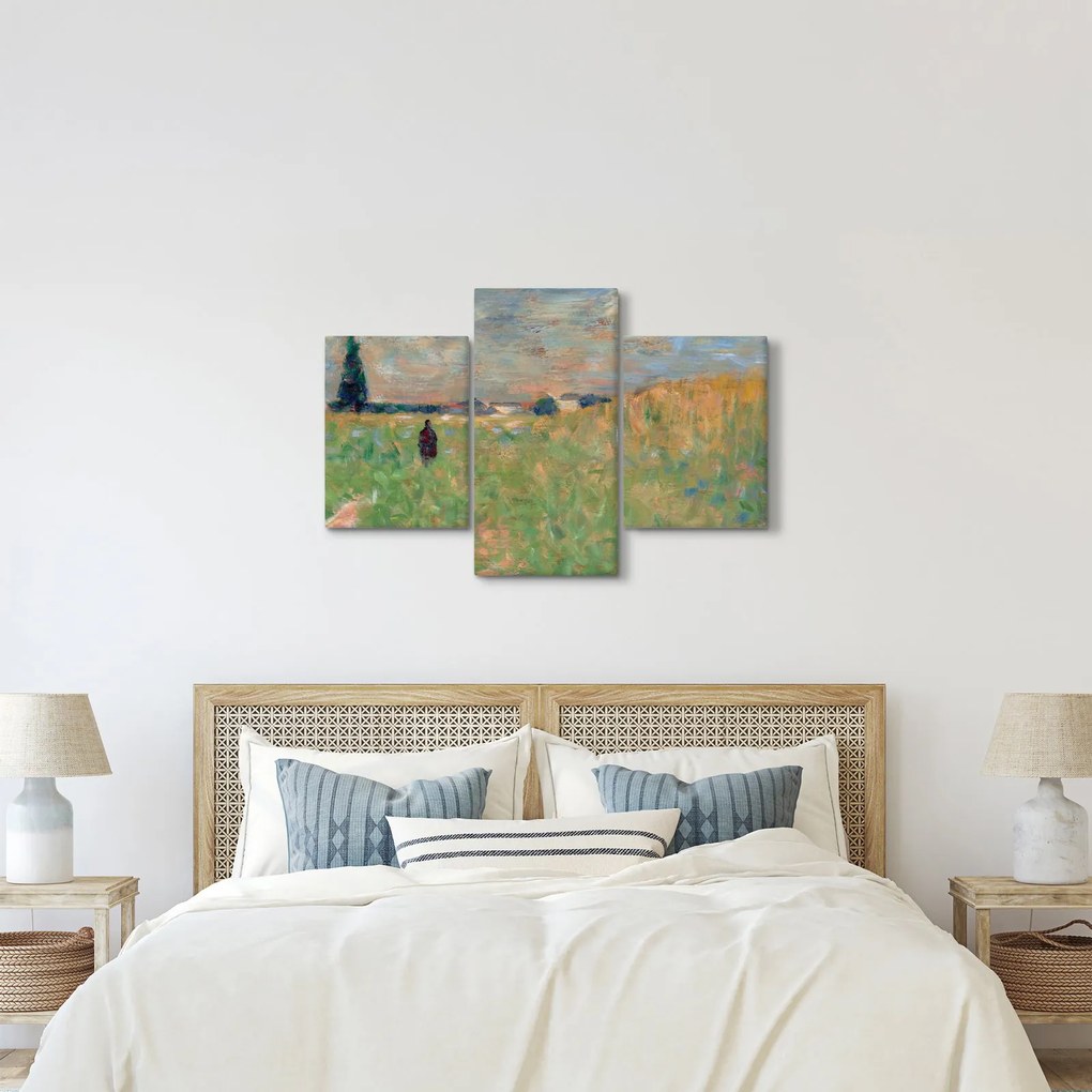 Kép - Georges Seurat, A Summer Landscape, reprodukciók (90x60 cm)