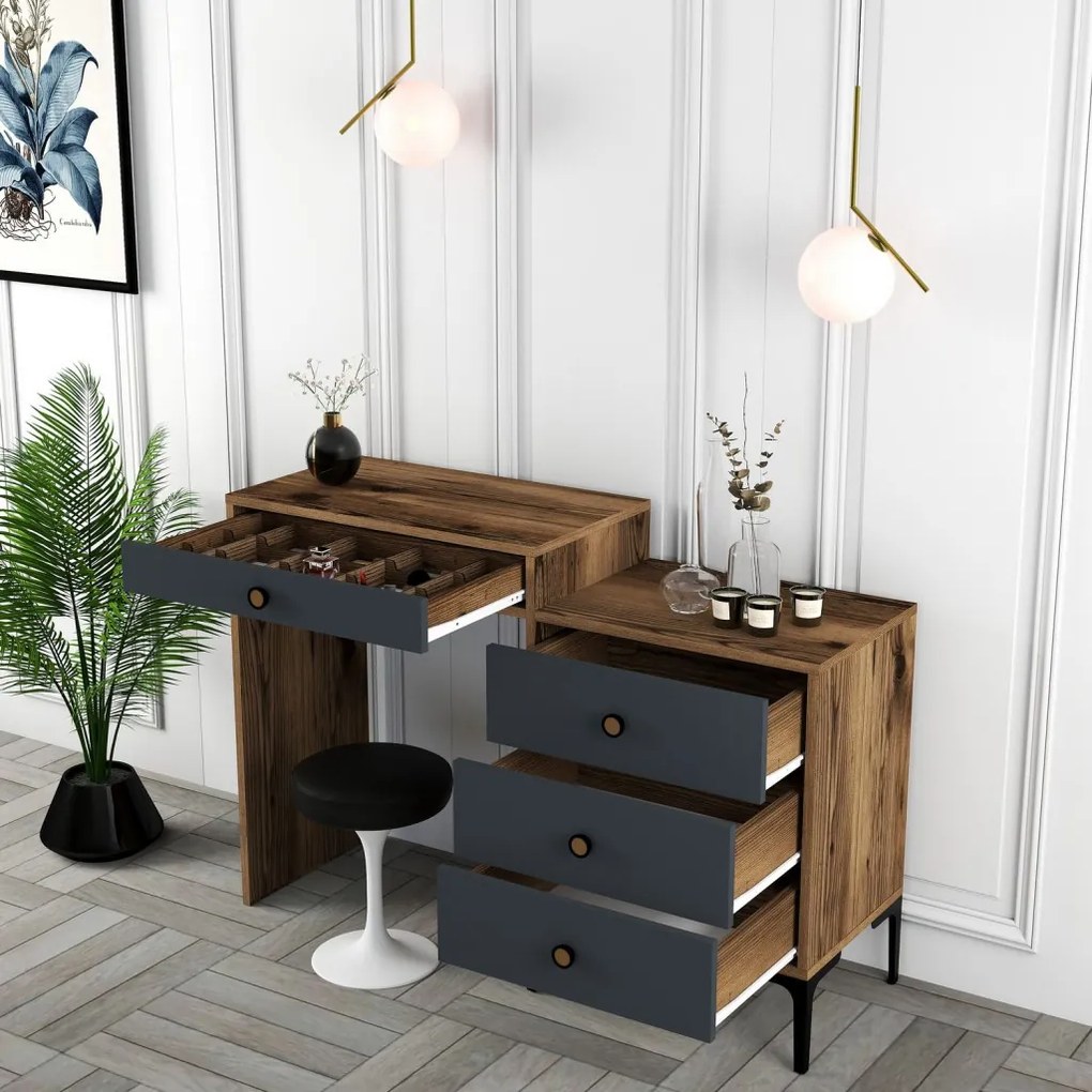 Lizbon 550 - Walnut, Anthracite