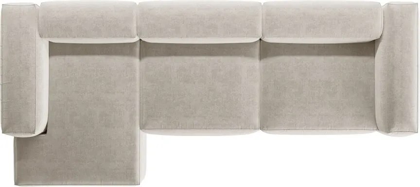 Bézs sarokkanapé (bal oldali-heverő résszel) Bergamo – Cosmopolitan Design