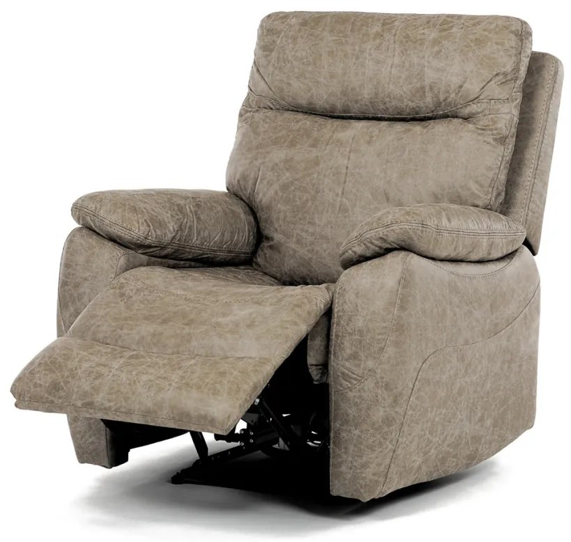 TV és relax fotel elektromos vezérléssel, vintage dekorációjú szarvasgomba szövettel bevonva, 1 motor 240V