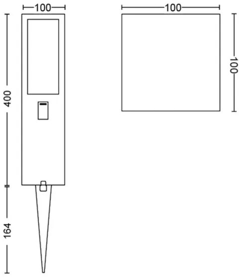 Philips 17434/30/P7 - Hue IMPRESS LED RGBW kültéri lámpa 16W 24V IP44