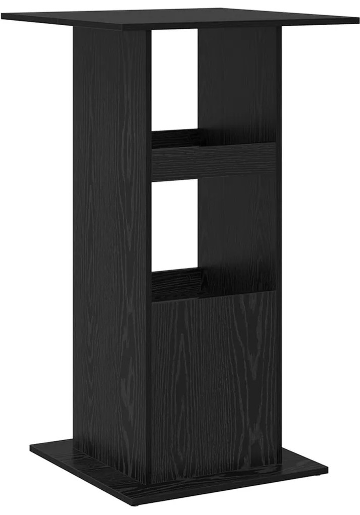 Bárasztal tárolóval Fekete tölgy 60x60x102 cm MDF