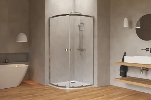 Zuhanysarok negyedkör 90x90 cm SAT Project SATBKMUS90CRT