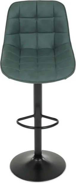 Bárszék zöld színben, szövet kárpittal AUB-V3066 GRN3