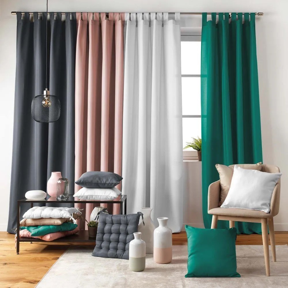 Zöld függöny 140x260 cm Essentiel – douceur d'intérieur