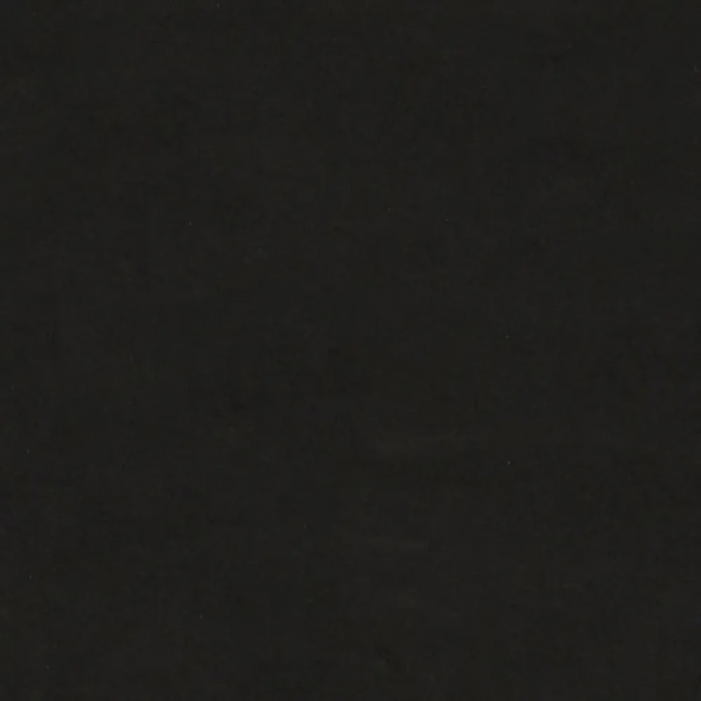 fekete bársony pad 110x40x70 cm