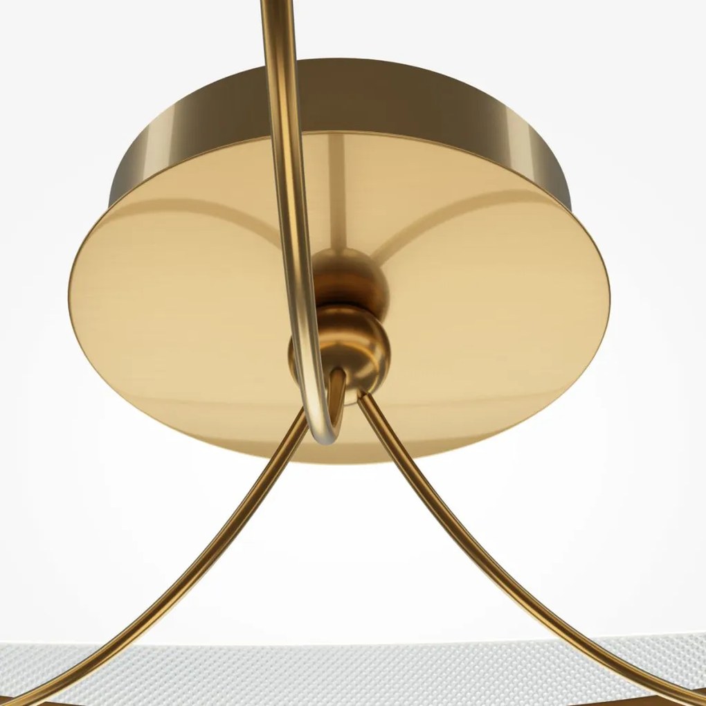 MAYTONI MOD281CL-L45BS3K BREEZE Glamour Mennyezeti Lámpa Átlátszó, Matt Sárgaréz LED IP20
