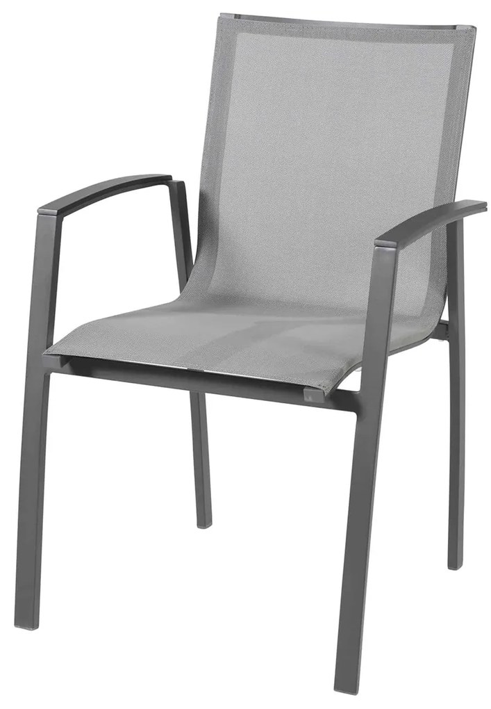 Heritage teak Torino étkezőgarnitúra antracit 1+6
