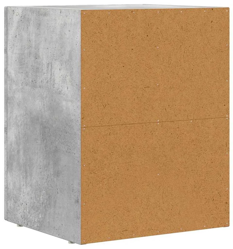 Éjjeli asztal Beton Szürke 40 x 35 x 50 cm Faanyag