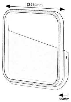 Rabalux 71086 - LED fali lámpa RAZZI LED/13W/230V 4000K fekete