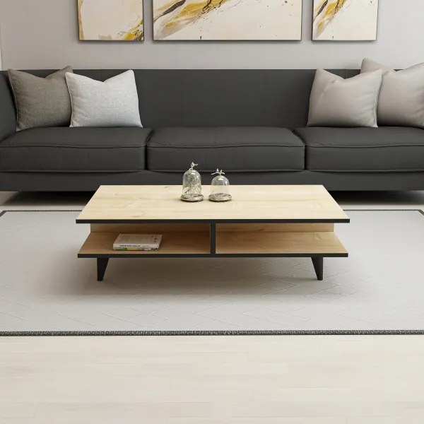 DIAMOND dohányzóasztal barna/fekete színben