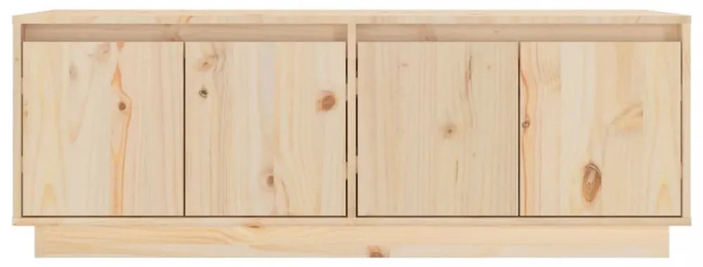 tömör fenyőfa TV-szekrény 110,5 x 34 x 40 cm