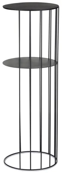 3x LOFT fekete virágtartó állvány szett