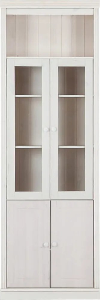 Fehér borovi fenyő tálalószekrény 74x223 cm Anita – Støraa