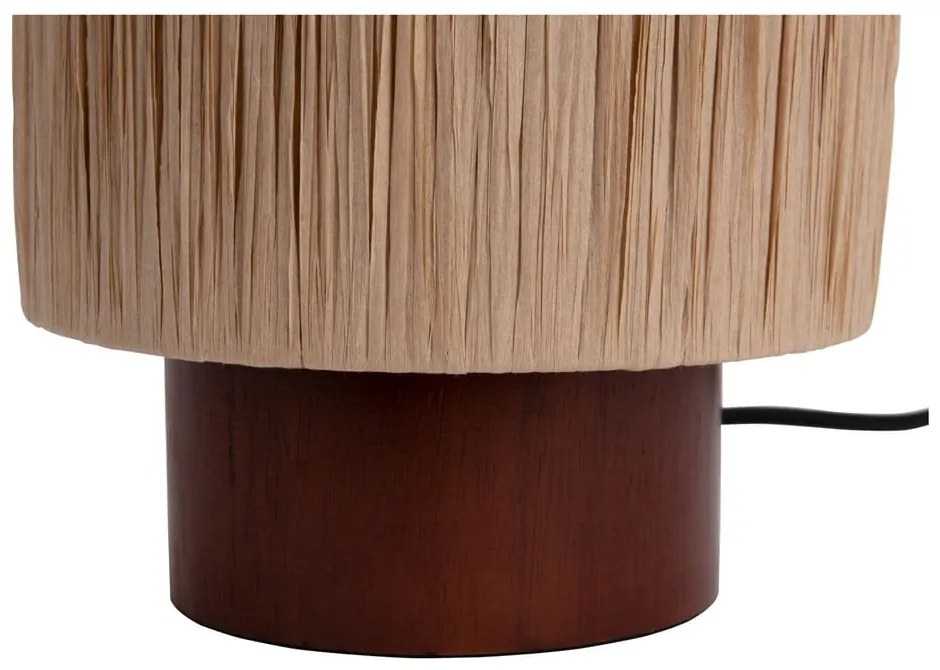 Natúr színű asztali lámpa papír zsinór búrával (magasság 28,5 cm) Sheer – Leitmotiv