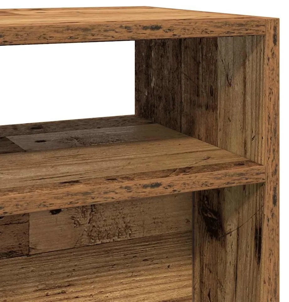 Konzolasztal régi fa 105x30x80 cm műszaki fa