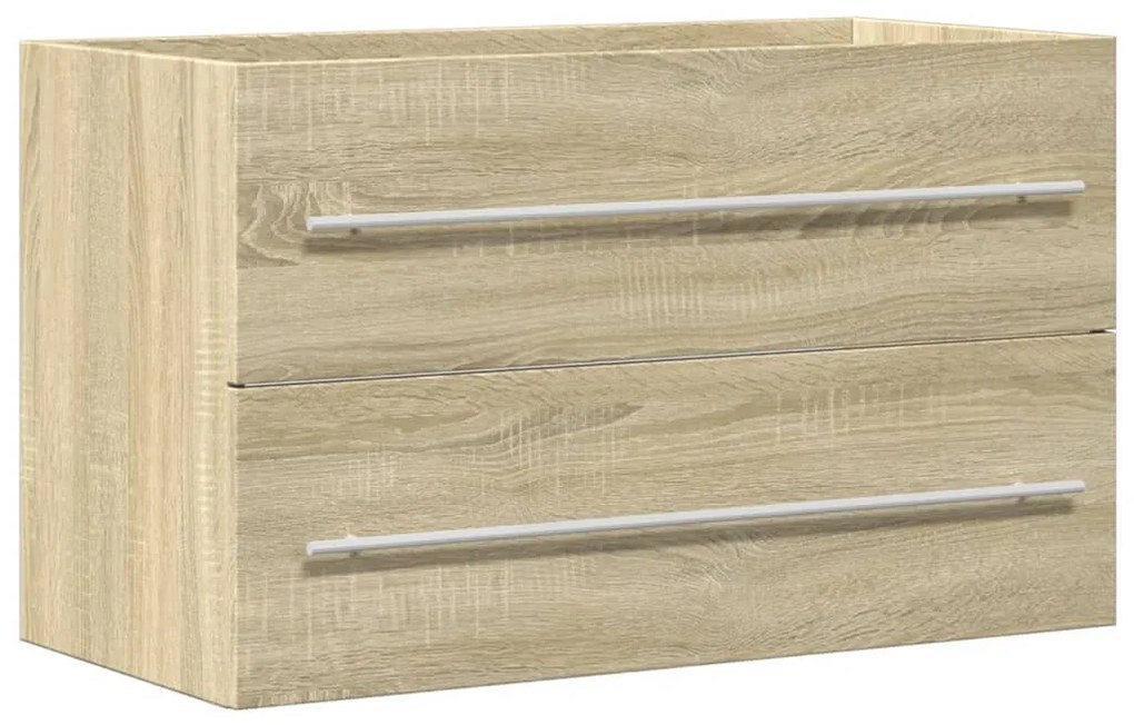 Antik fa színű szerelt fa mosdószekrény 80 x 38,5 x 48 cm