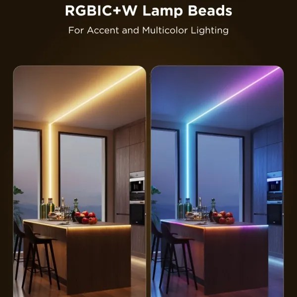 Govee - LED RGBICW Dimmelhető szalag COB 3780 diódák 3m Wi-Fi Matter