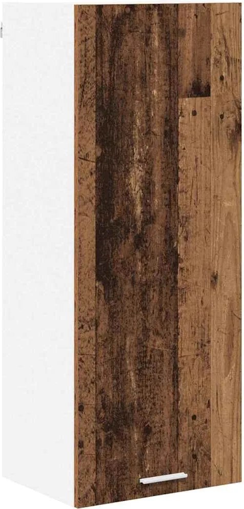 vidaXL Függő szekrény tárolóval Öreg fa 40 x 31 x 100 cm Faanyag