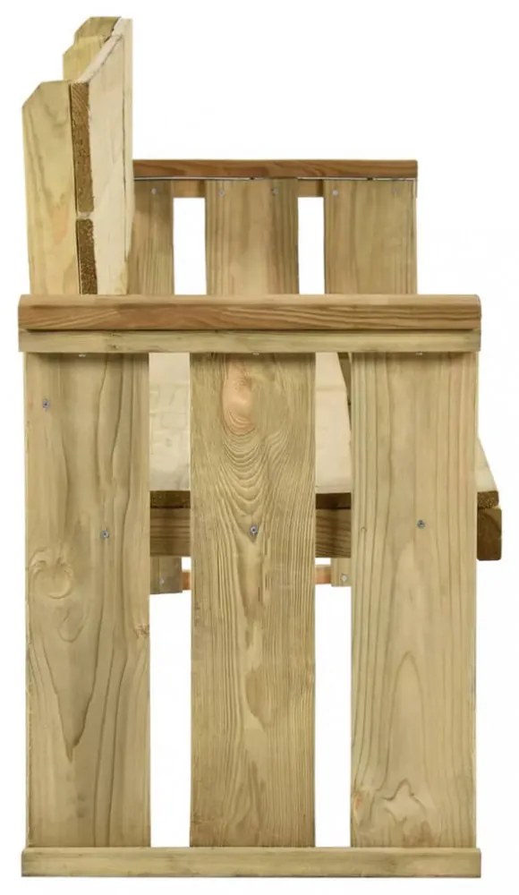 impregnált fenyőfa kerti pad 172 cm