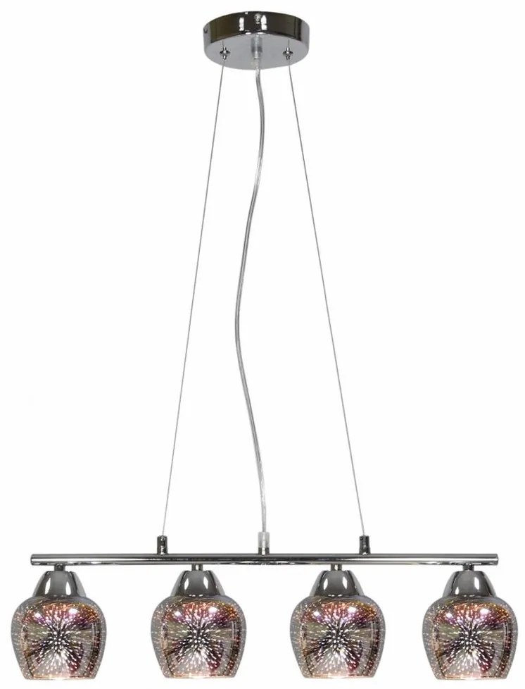 Csillár zsinóron SIRIUS 4xE27/60W/230V