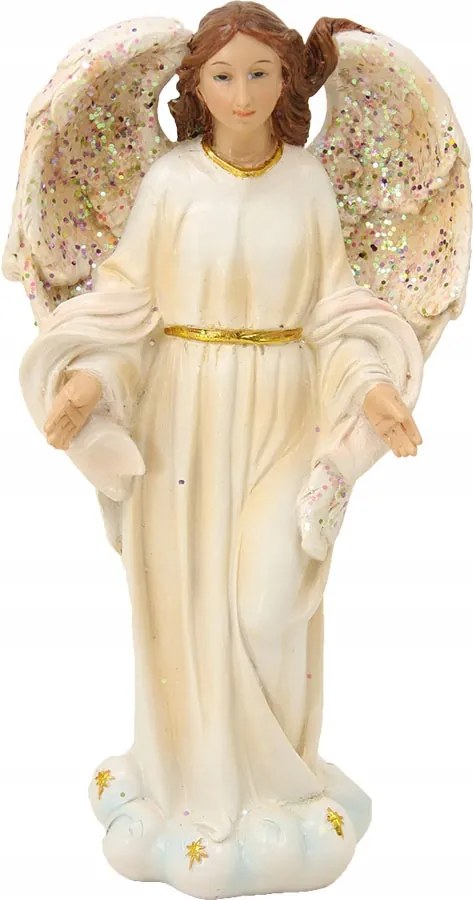 Angyal álló, karácsonyi, felállítható 20cm magas