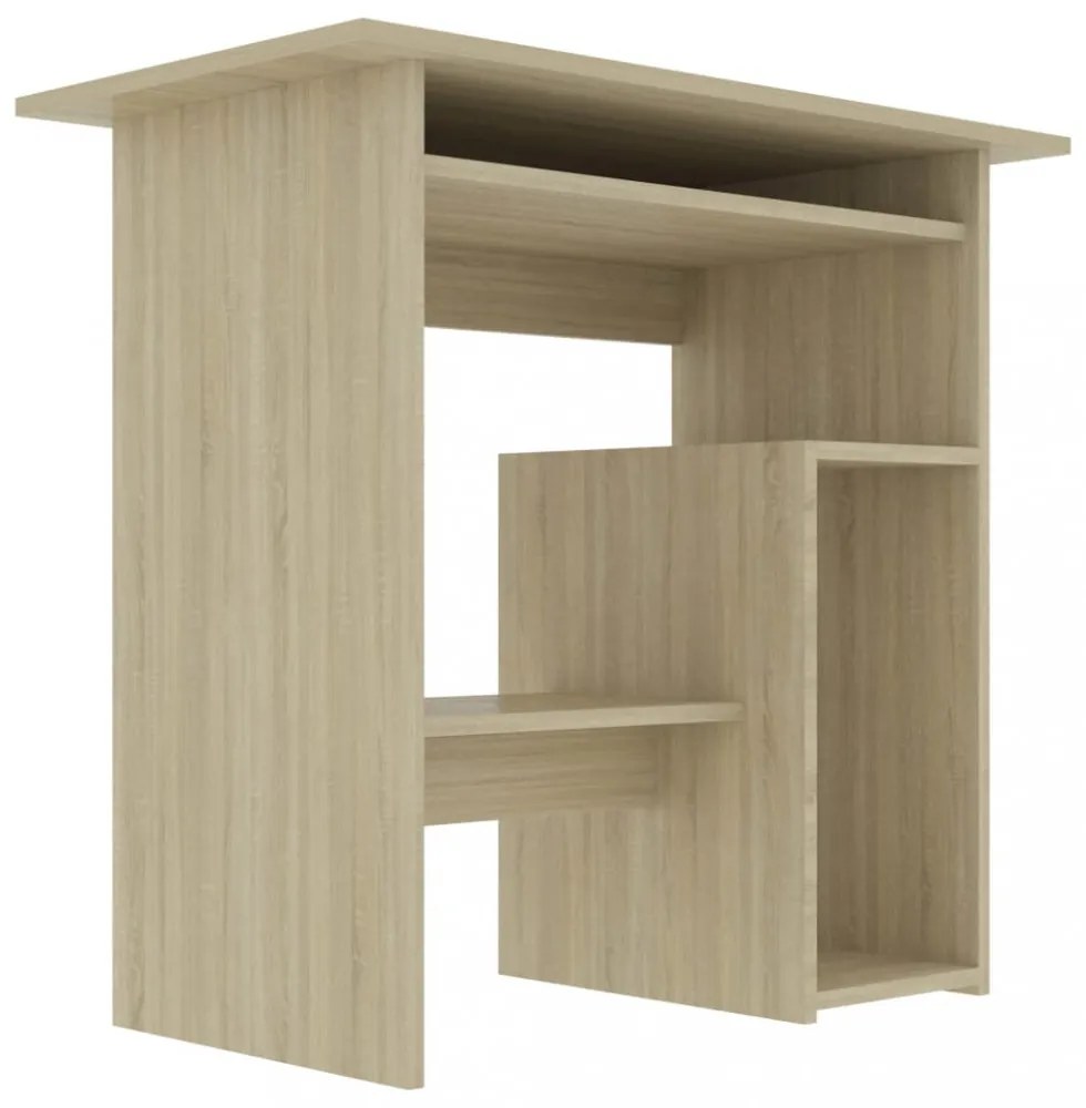 vidaXL sonoma tölgy színű szerelt fa íróasztal 80 x 45 x 74 cm