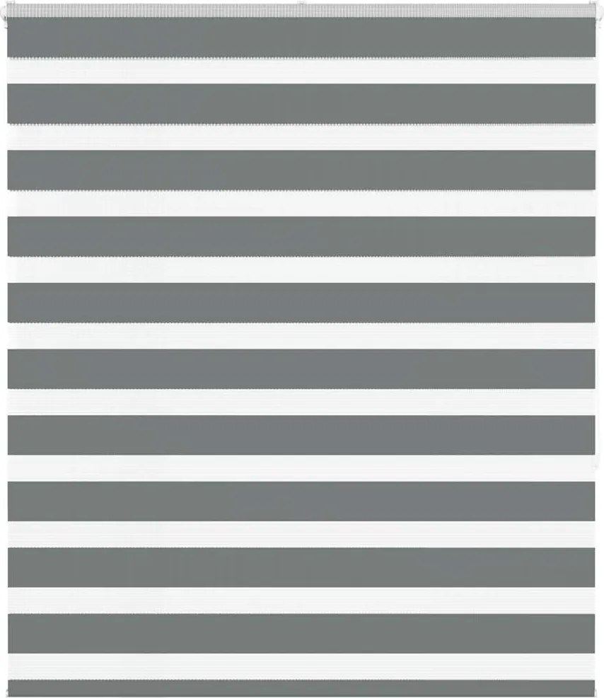 vidaXL zebrafüggönnyel sötét szürke szövetszélesség 120,9cm poliészter