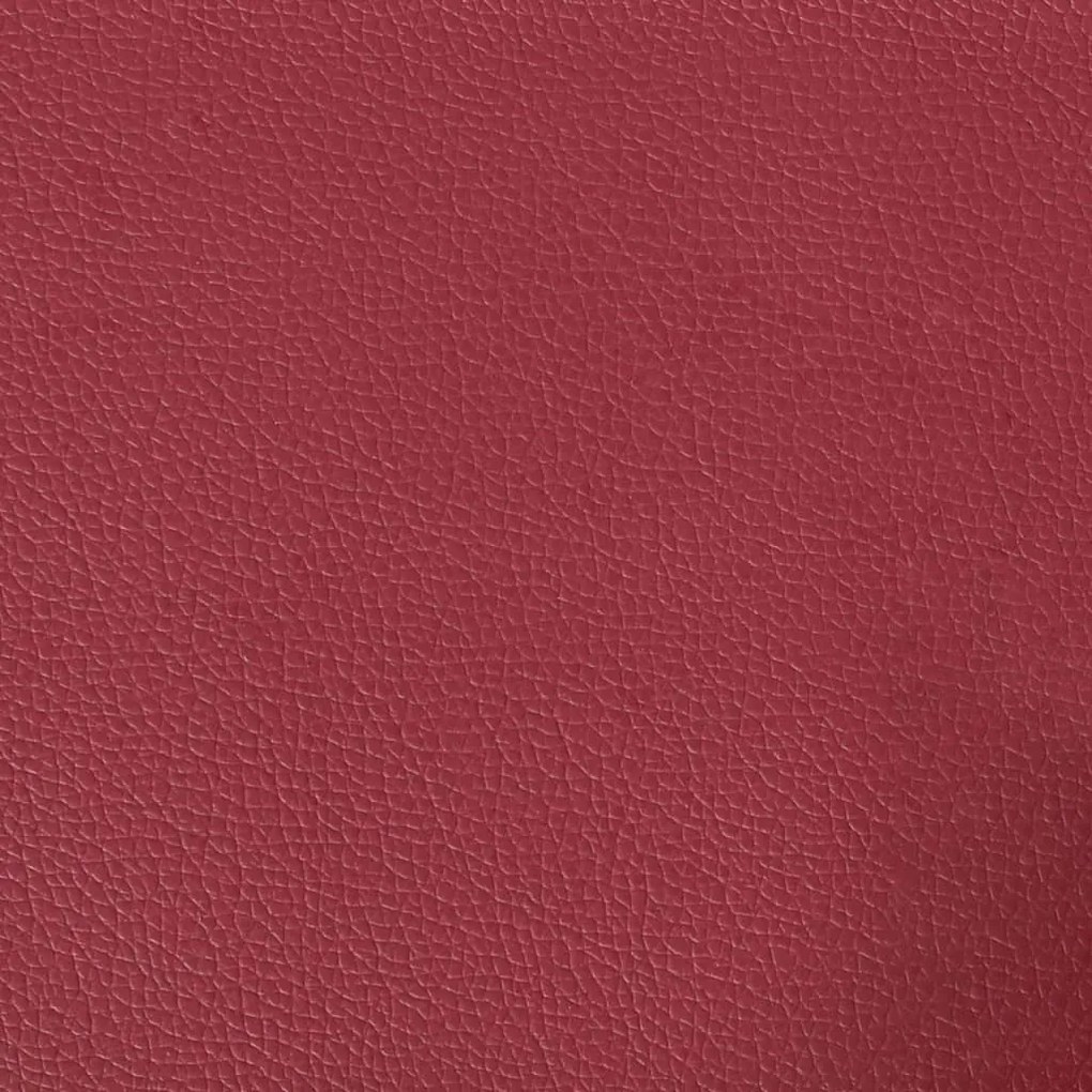 bordó műbőr Chesterfield kanapéfotel